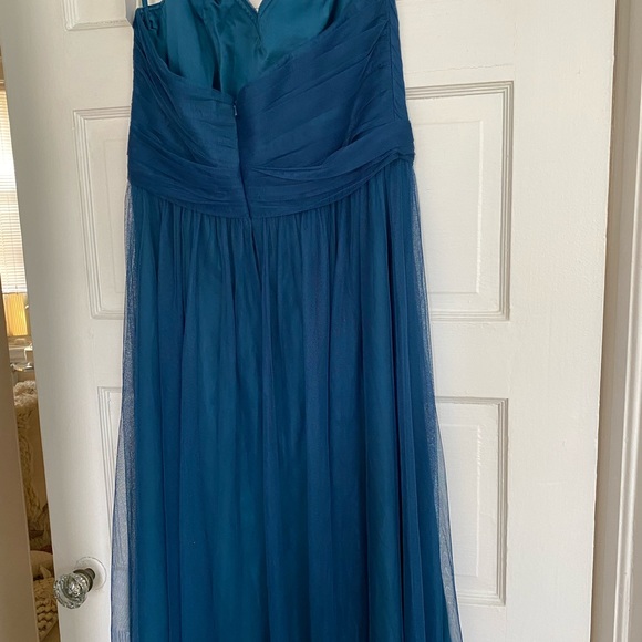 Amsale Pacific Tulle G835u Bridesmaid Draped Gown 12 - Picture 13 of 15